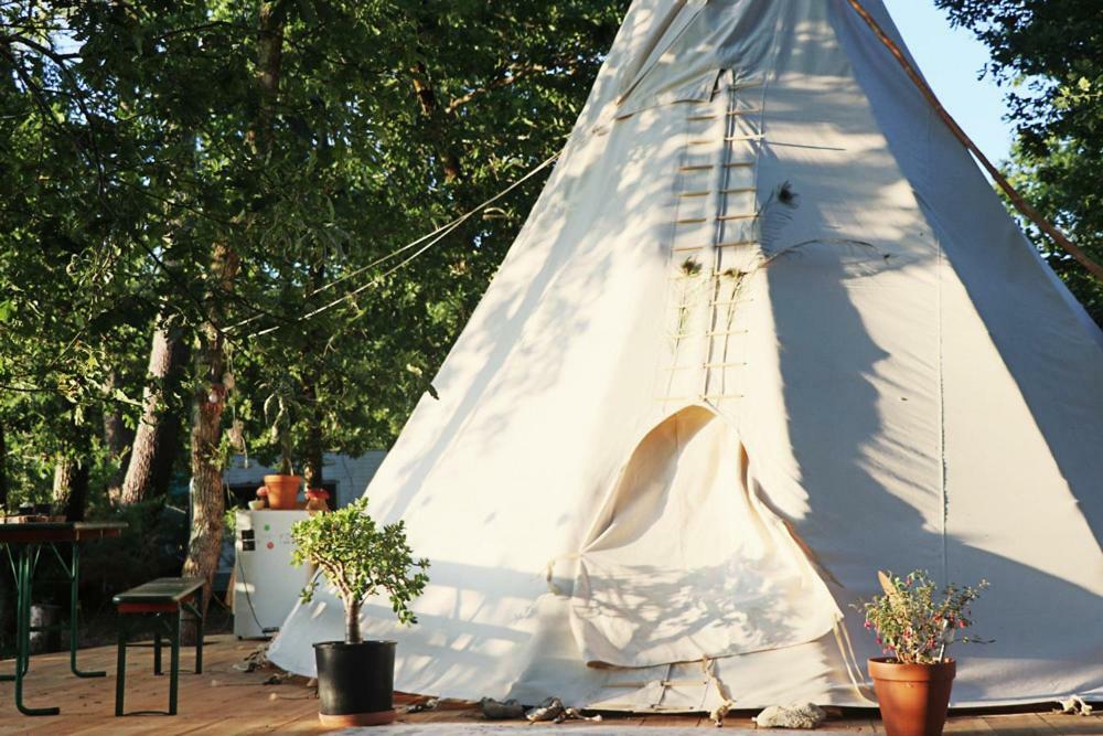 ميميزا بلاج Tipi Lodge Dans La Foret المظهر الخارجي الصورة