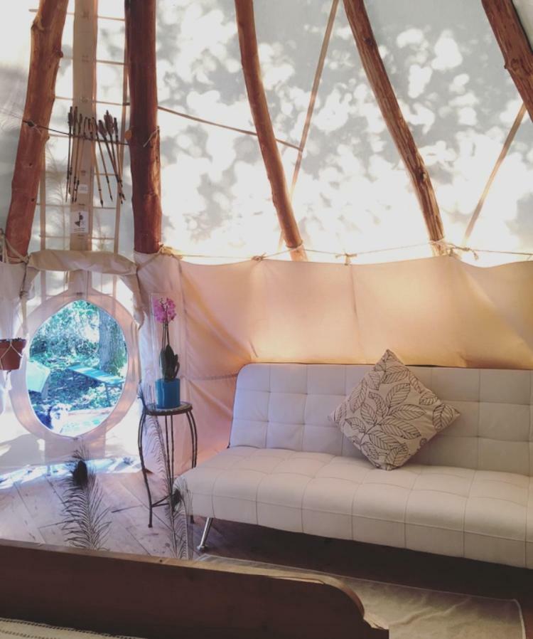 ميميزا بلاج Tipi Lodge Dans La Foret المظهر الخارجي الصورة