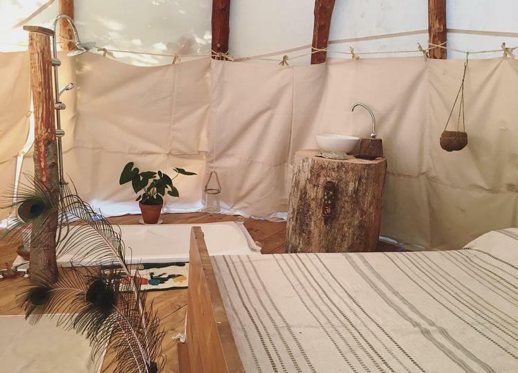 ميميزا بلاج Tipi Lodge Dans La Foret المظهر الخارجي الصورة